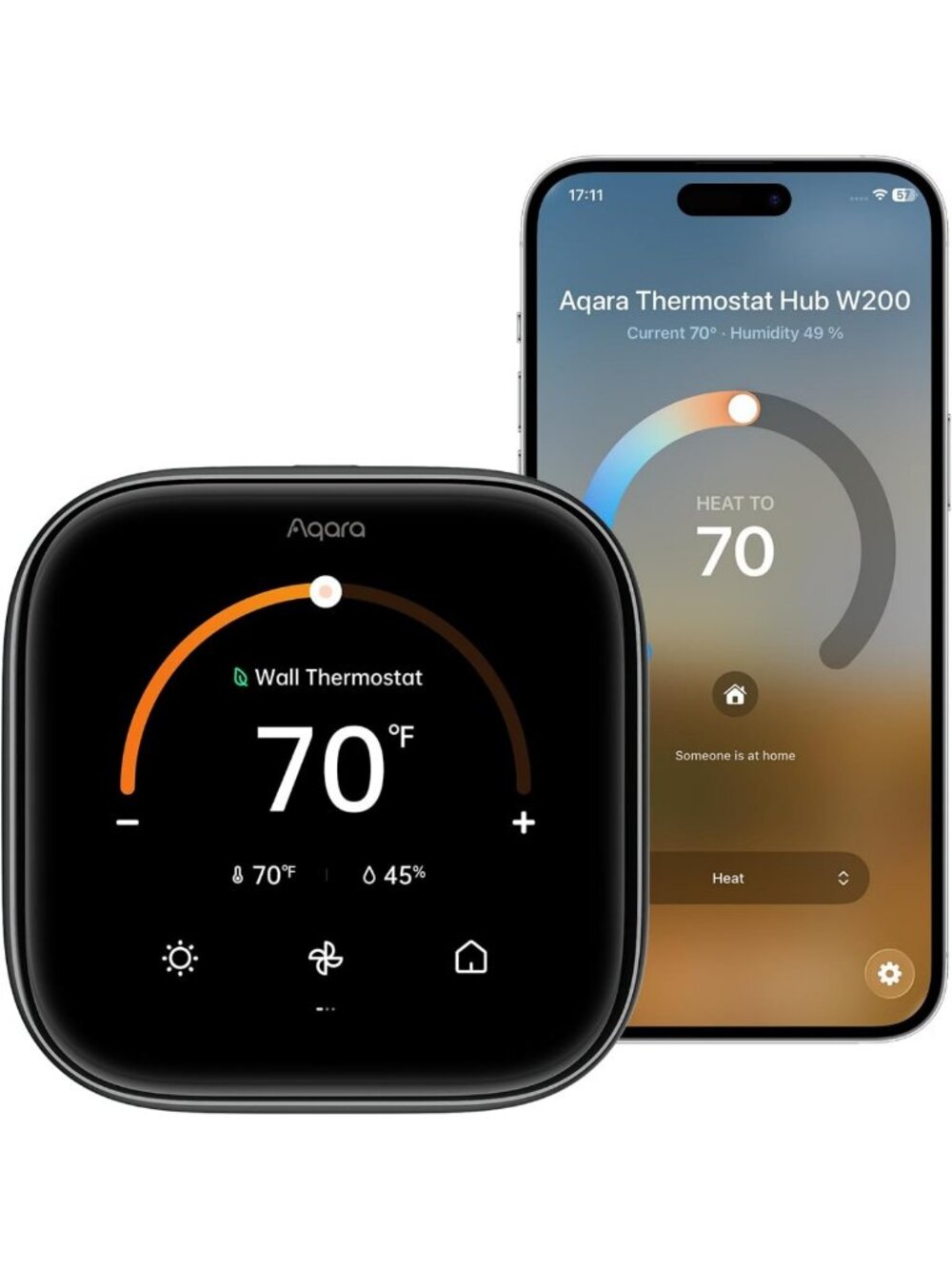 Smart Thermostat with Apple Adaptive Temperature Control - Energy Efficient Home